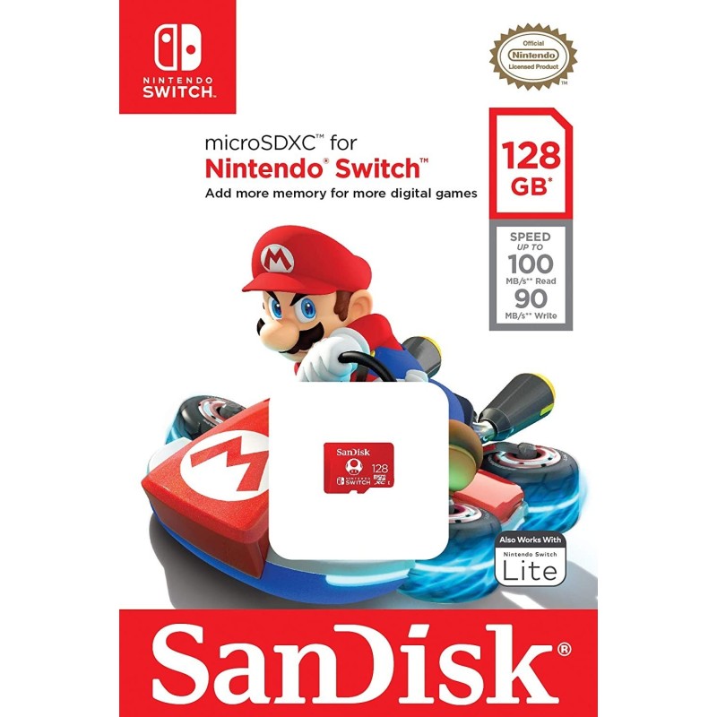 Carte Micro SD 128 Go pour Nintendo Switch