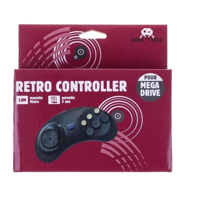 6 boutons Genesis Manette contrôleur pour Sega MegaDrive Master System 