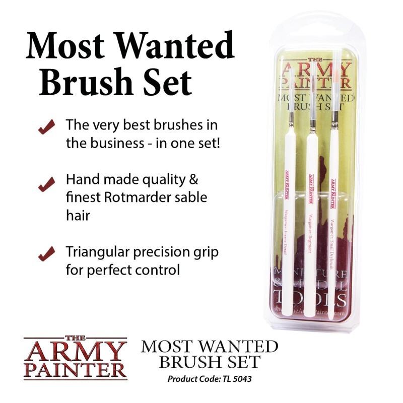 ARMY PAINTER - PINCEAUX - MOST WANTED BRUSH SET
